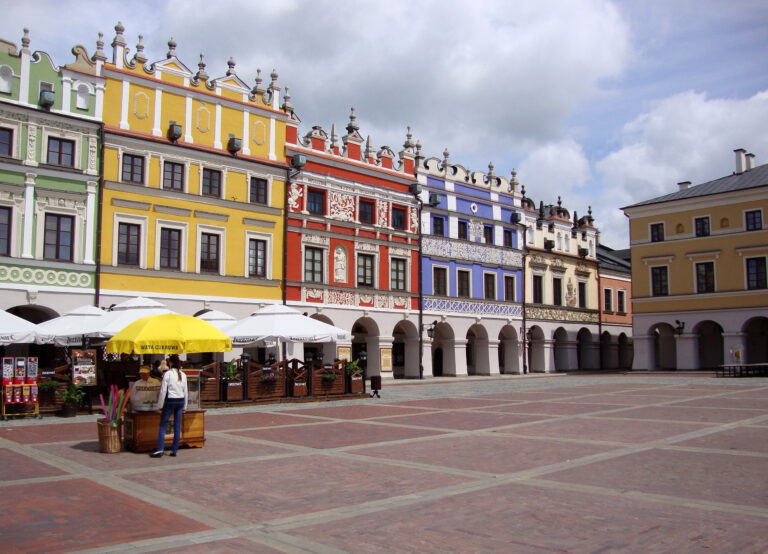 Grande mercato e municipio di Zamość, Polonia