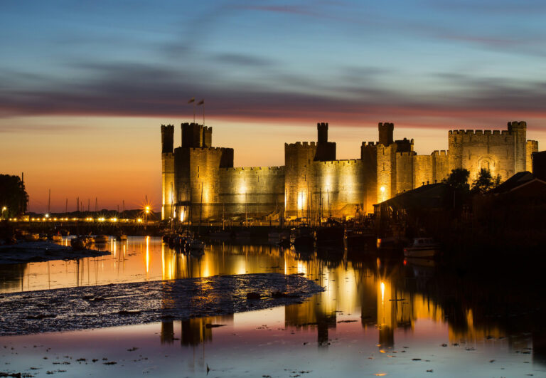 Caernarfon Castle, north-west Wales, United Kingdom