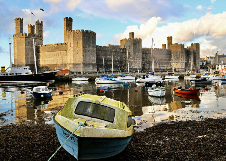 Caernarfon Castle, north-west Wales, United Kingdom