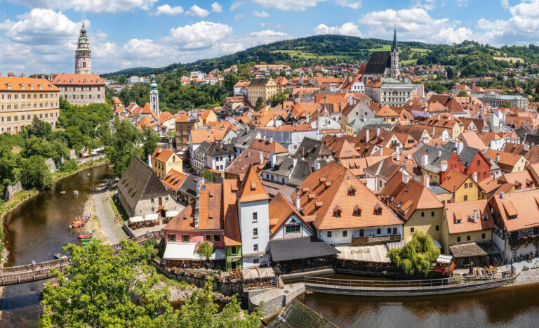 Český Krumlov castle & old city, Czech Republic