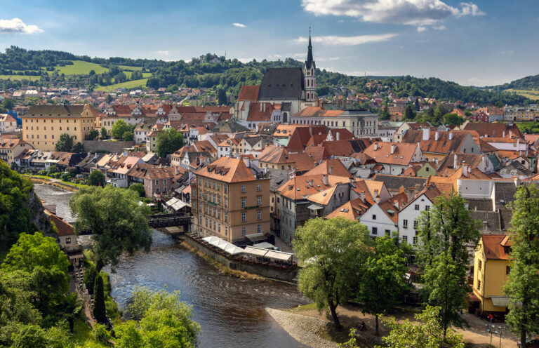 Český Krumlov castle & old city, Czech Republic