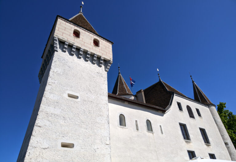 Castello e centro storico di Nyon, Svizzera
