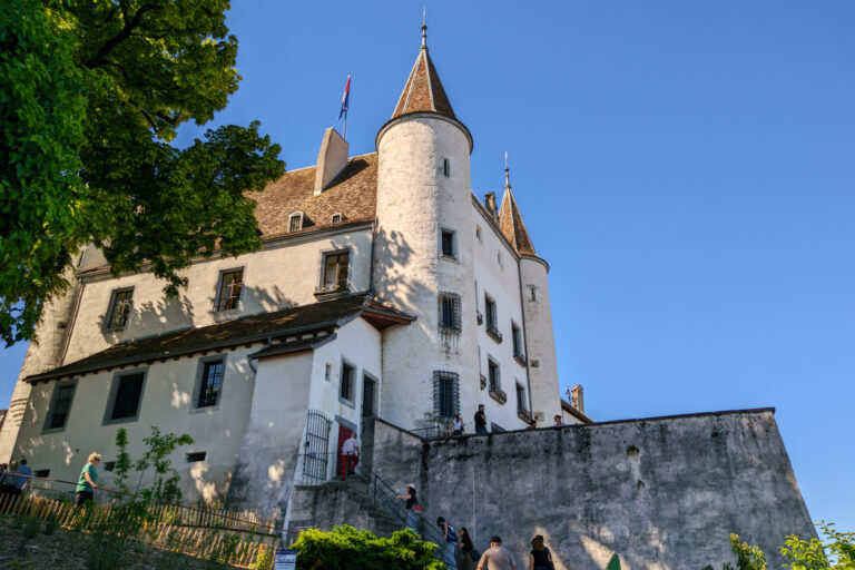 Castello e centro storico di Nyon, Svizzera