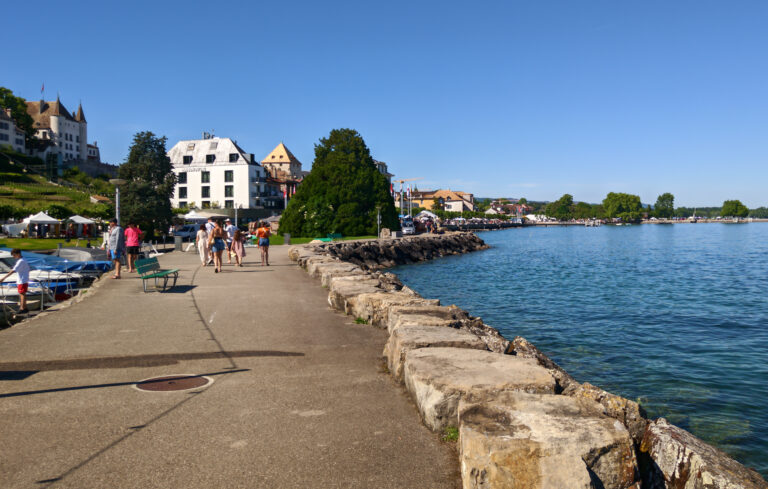 Castello e centro storico di Nyon, Svizzera