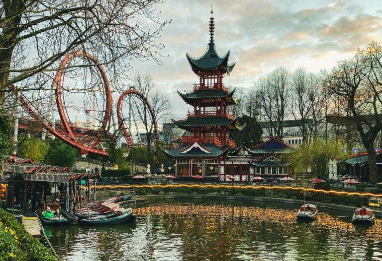 Tivoli Gardens & amusement park, Copenhagen, Denmark