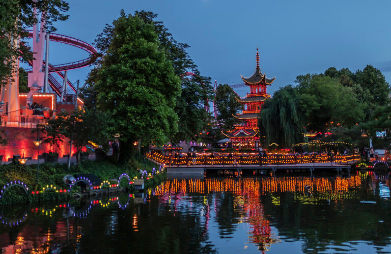 Tivoli Gardens & amusement park, Copenhagen, Denmark