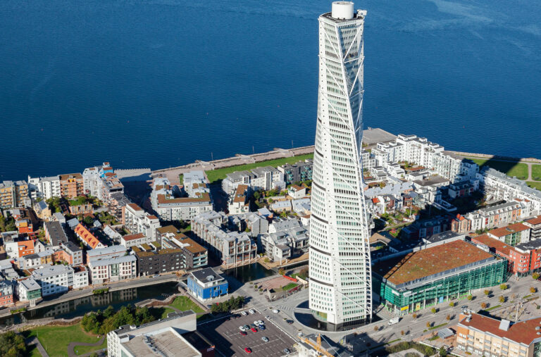 Turning Torso Skyscraper in Malmö, Sweden