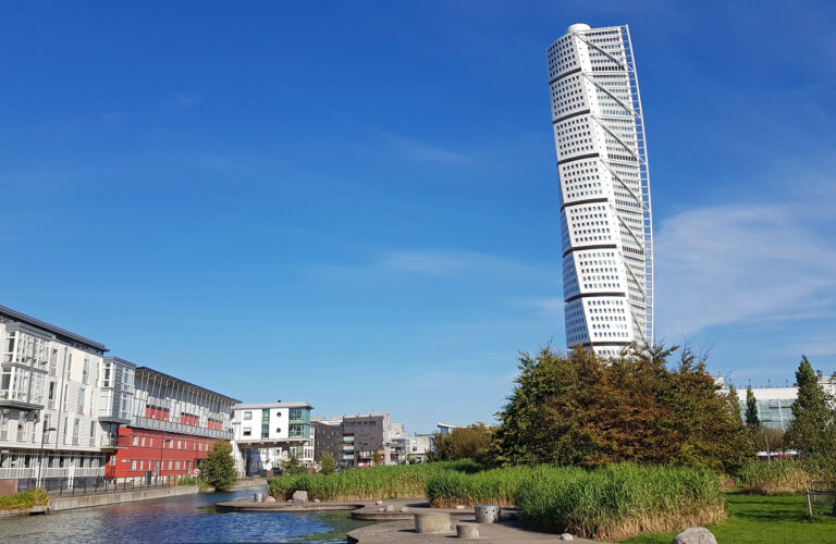 Turning Torso Skyscraper in Malmö, Sweden