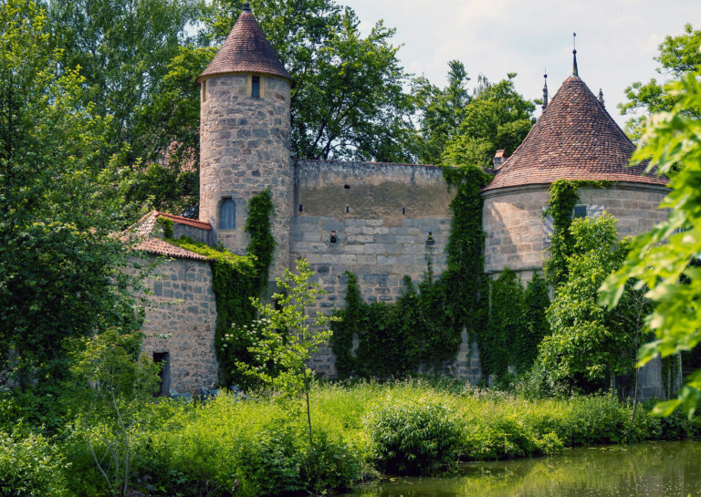 Dinkelsbühl old city and fortress, Bavaria, Germany