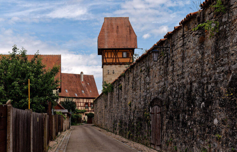 Dinkelsbühl old city and fortress, Bavaria, Germany