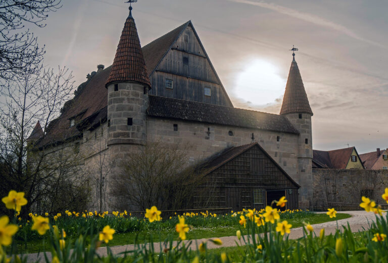 Dinkelsbühl old city and fortress, Bavaria, Germany