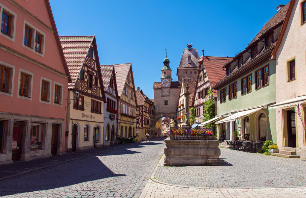 Rothenburg ob der Tauber old city and fortress, Germany