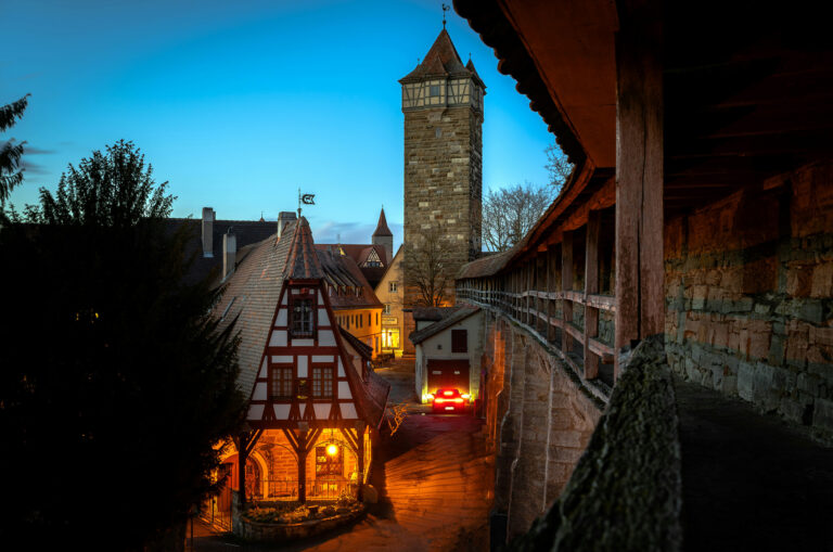 Rothenburg ob der Tauber old city and fortress, Germany