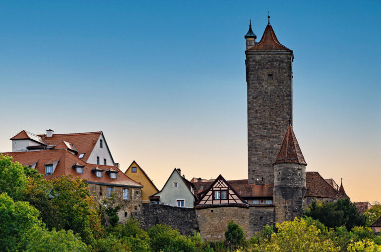 Rothenburg ob der Tauber old city and fortress, Germany