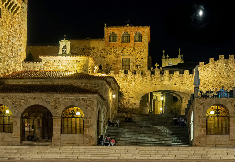 Casco antiguo de Cáceres, España