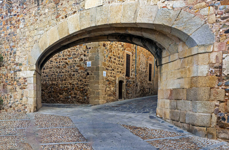 Casco antiguo de Cáceres, España