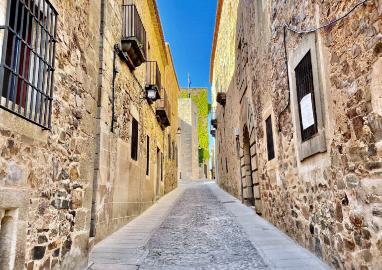 Casco antiguo de Cáceres, España