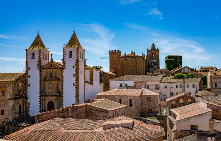 Casco antiguo de Cáceres, España