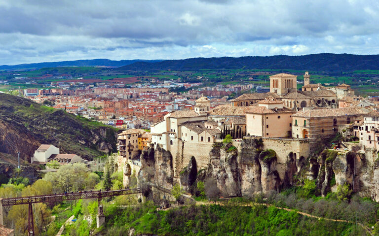 Casco antiguo de Cuenca, España