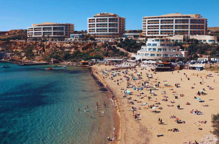 Golden Bay Beach, Manikata, Malta
