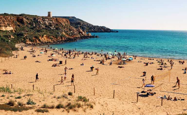 Golden Bay Beach, Manikata, Malta