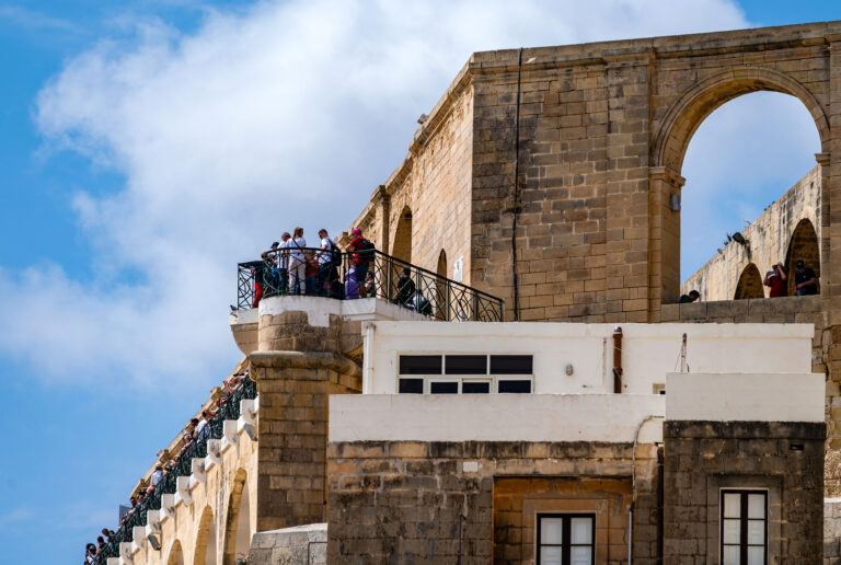 Upper Barrakka Gardens & panorama of Malta