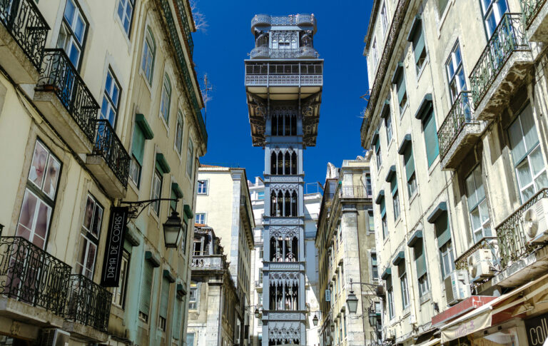 Ascensor de Santa Justa, Lisboa, Portugal
