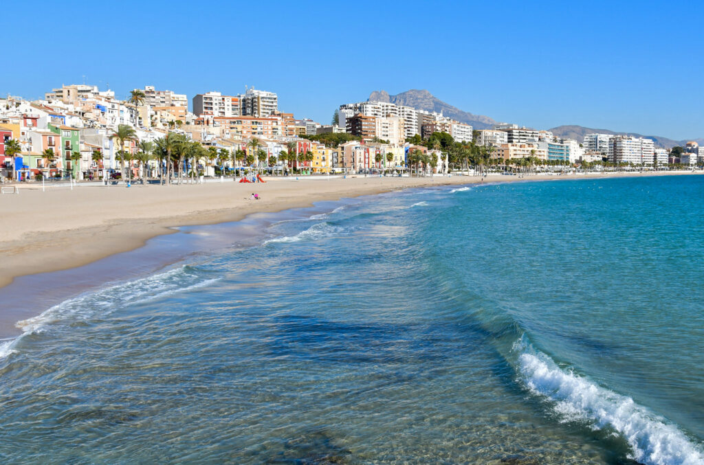 Playa de Villajoyosa Playa Centro, La Vila Joiosa, España
