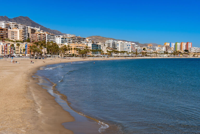 Playa de Villajoyosa Playa Centro, La Vila Joiosa, España